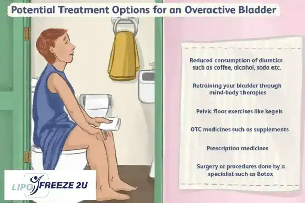 image of woman on toilet because of an overactive bladder Salford